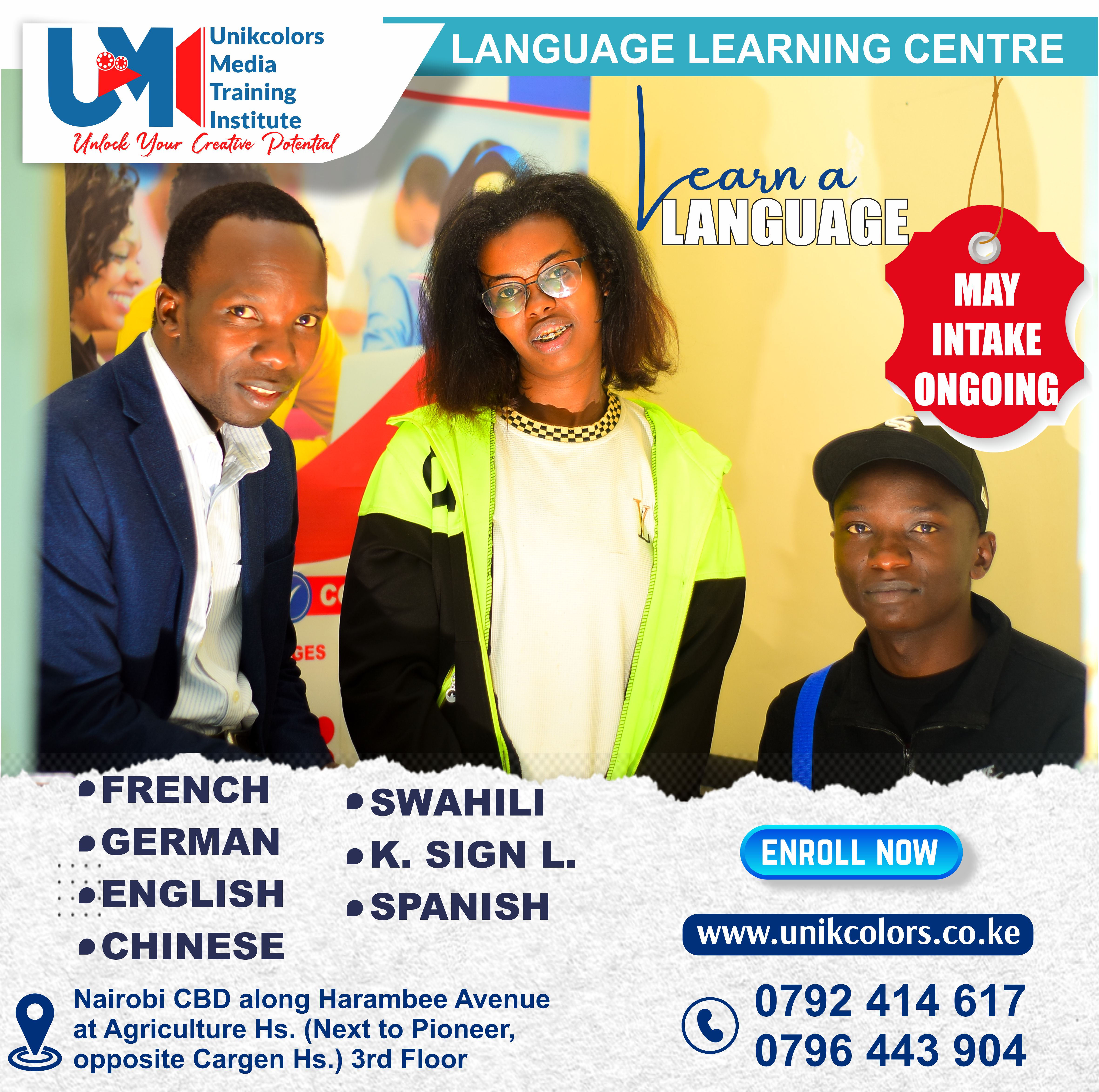LANGUAGE TRAINING CENTRE - GERMAN | ENGLISH | FRENCH | CHINESE | SPANISH | SWAHILI | KENYA SIGN LANG